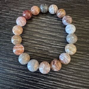 Garden quartz large Bead Bracelet